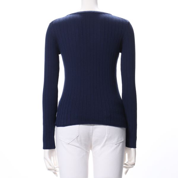 シンプルリブニット