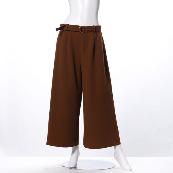 Dカンベルト付きガウチョパンツ