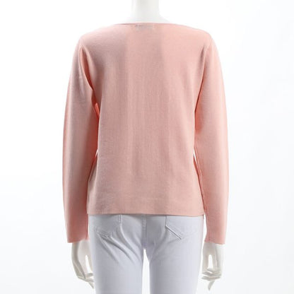 ハイゲージボートネックニット