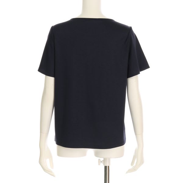 ストライプ柄切り替えカットソー