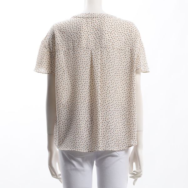 ハート柄フリルブラウス