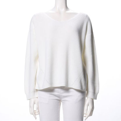 Ｖネックドロップショルダーニット