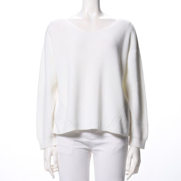 Ｖネックドロップショルダーニット