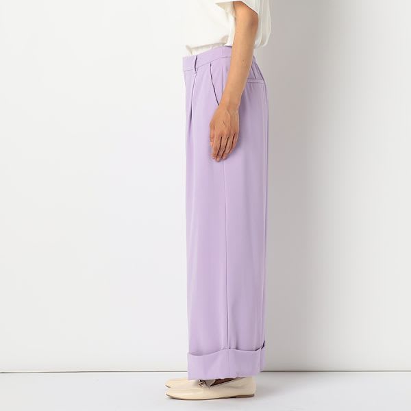 センタープレスワイドパンツ