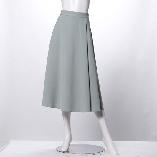 リネンライクフロントタックスカート