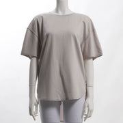 バックテールデザインドロップショルダーカットソー