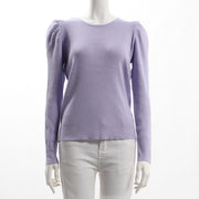 パフスリーブリブニット