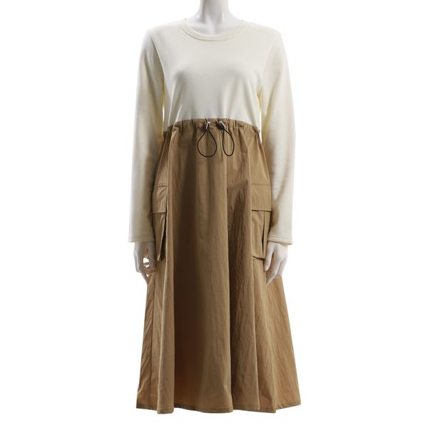 カーゴポケット付きドッキングワンピース