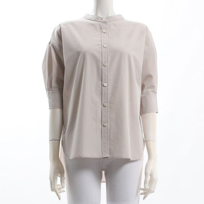 バンドカラーブラウス