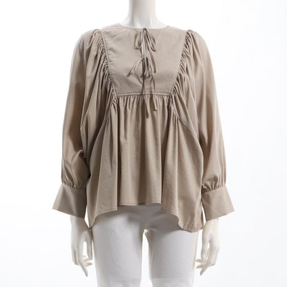 ２連リボンドルマンスリーブブラウス