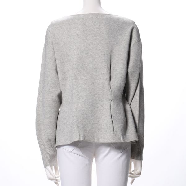 ウエストタックペプラムニット