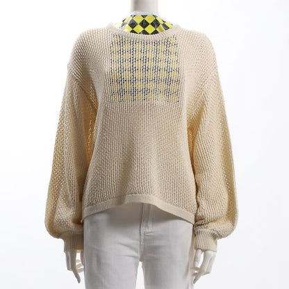 大人抜け感シンプルローゲージニット