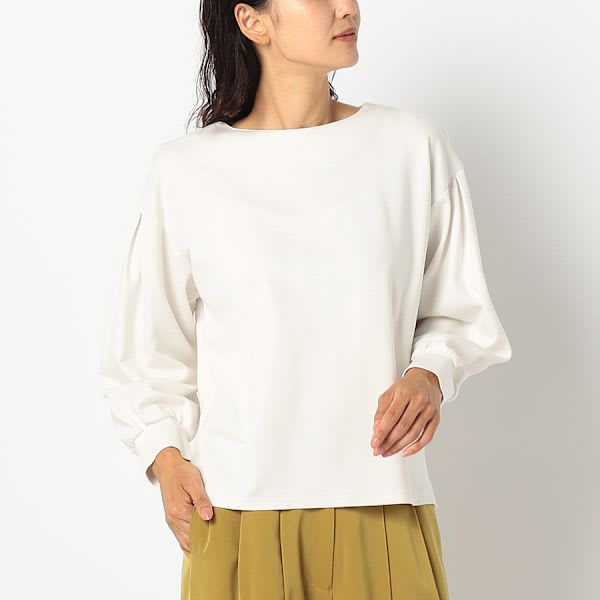 シンプルデザインドロップショルダーカットソー