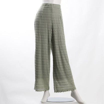 幾何リーフレース総レースパンツ