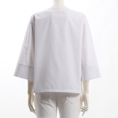 ボートネック広がりお袖ブラウス