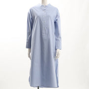 バンドカラーシャツワンピース