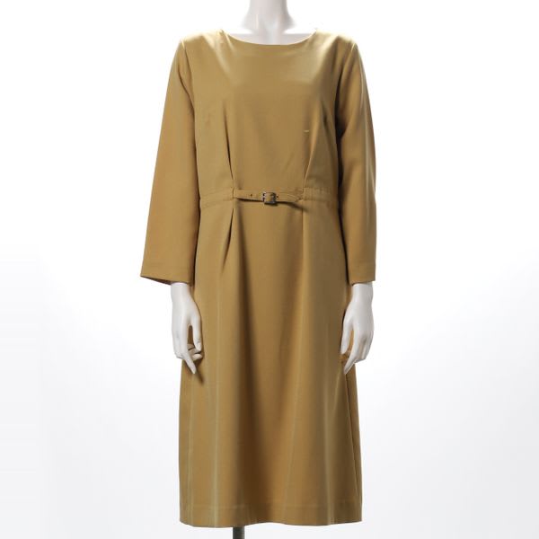 フェイクフランネルストレートワンピース