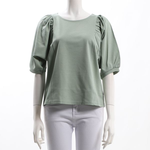 ギャザー袖カットソー