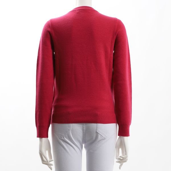 シンプルクルーネックニット