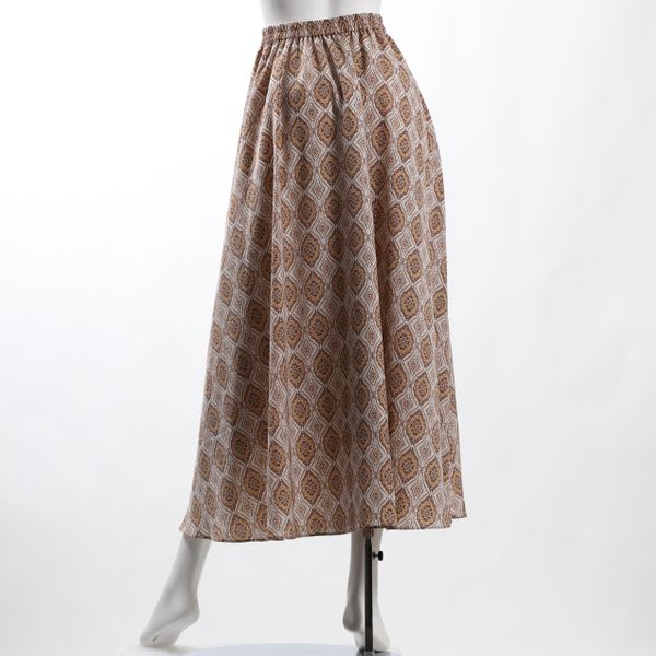 エスニック柄フレアスカート