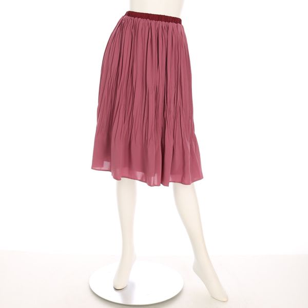 裾消しプリーツスカート