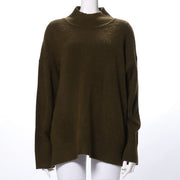 ヤクタッチハイネックニットプルオーバー