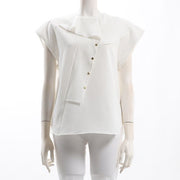 フリルデザインアシンメトリーブラウス