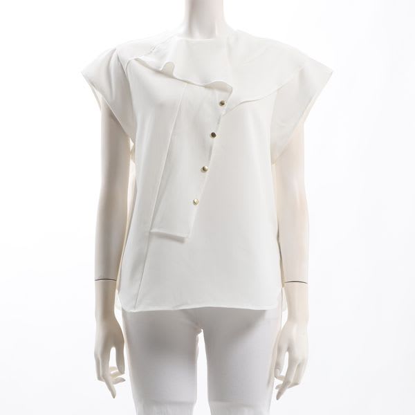 フリルデザインアシンメトリーブラウス