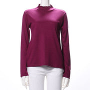 フリルネックカットソー