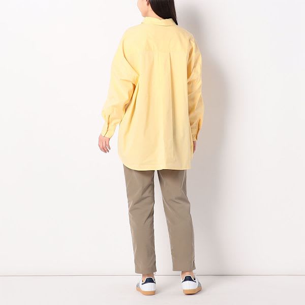 ドロップショルダー前開きシャツ