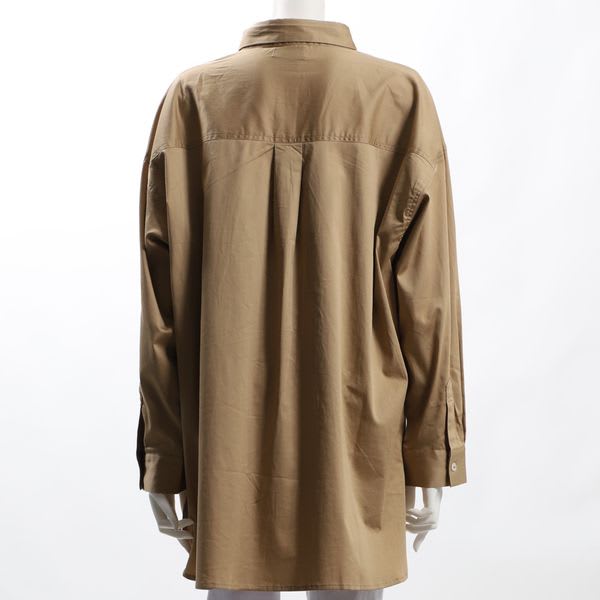 オーバーシルエット前開きシャツ