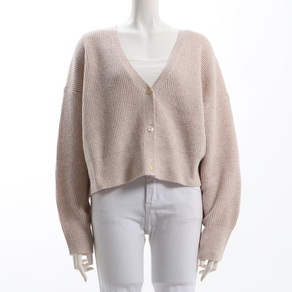 スパンコール付きニットカーディガン