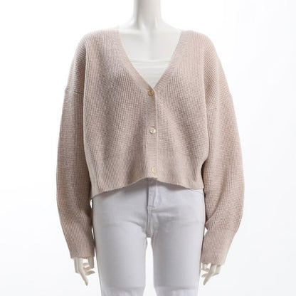 スパンコール付きニットカーディガン