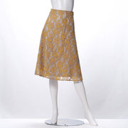 総レースデザインAラインスカート