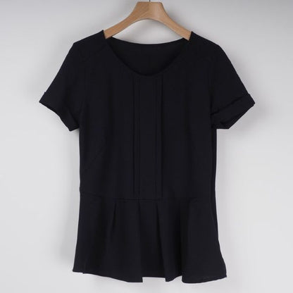 ぺプラムデザインブラウス