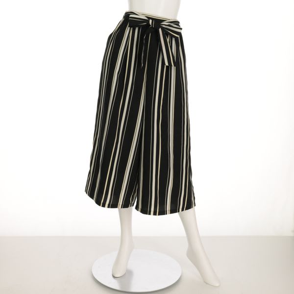 マルチストライプワイドパンツ