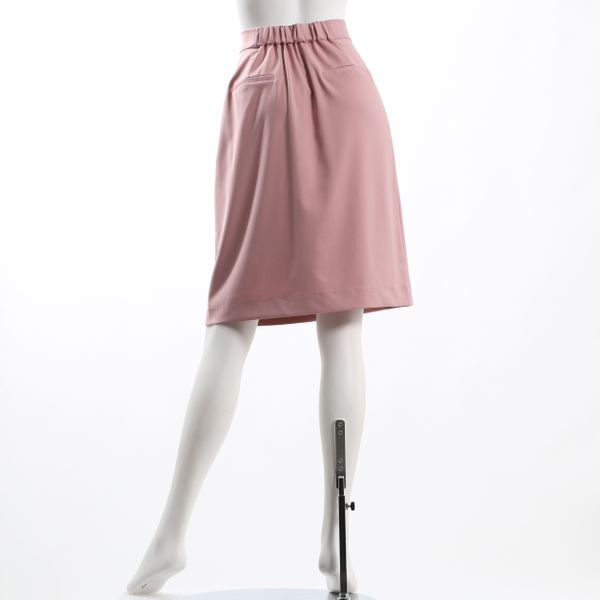 ウエストボタン付きサイドポケットデザインスカート