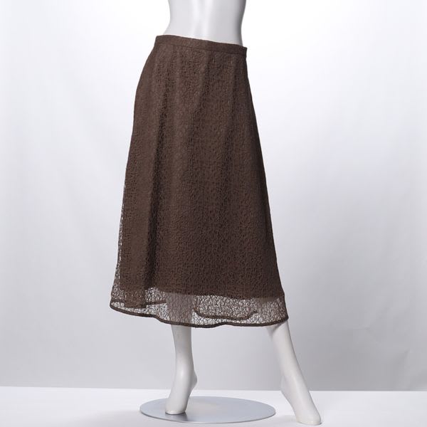 メロン柄総レースフレアスカート