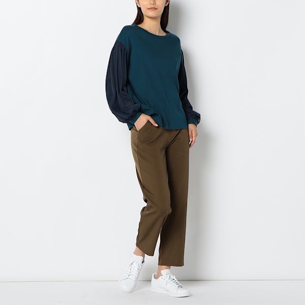 バックゴムテーパードパンツ