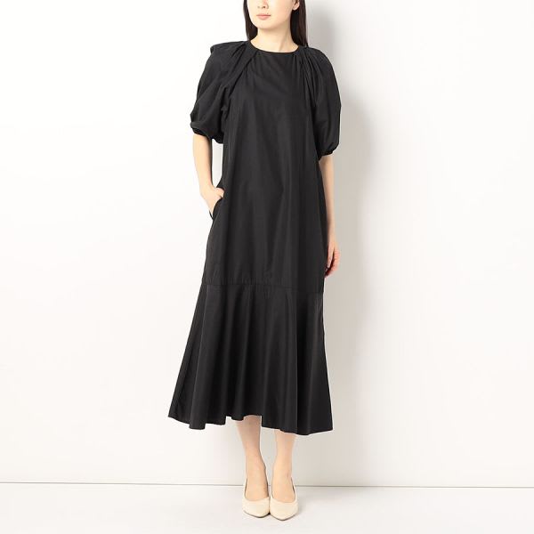 パフスリーブマーメイドシルエットワンピース