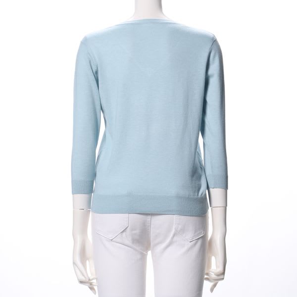 シンプルデザインVネックニット