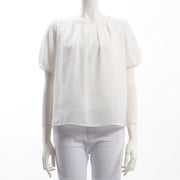 ふんわりお袖タックネックブラウス