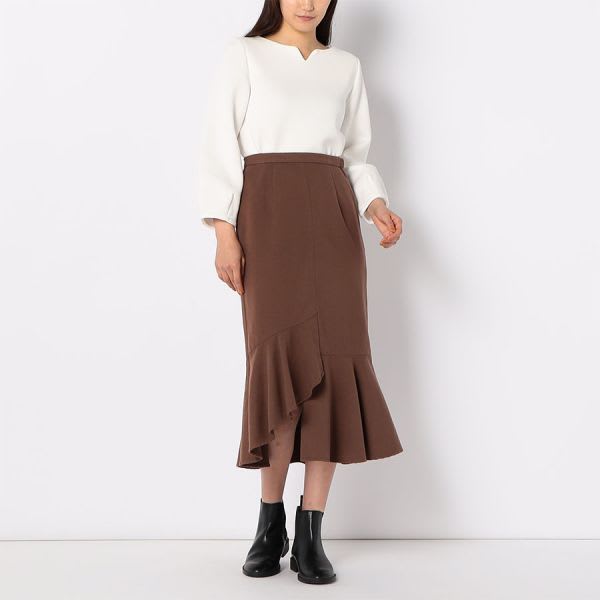 イレギュラーヘムマーメイドスカート