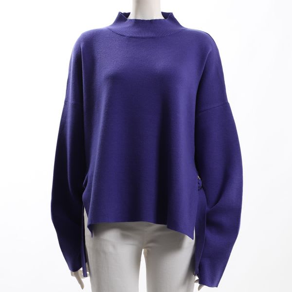 サイドスリットニット