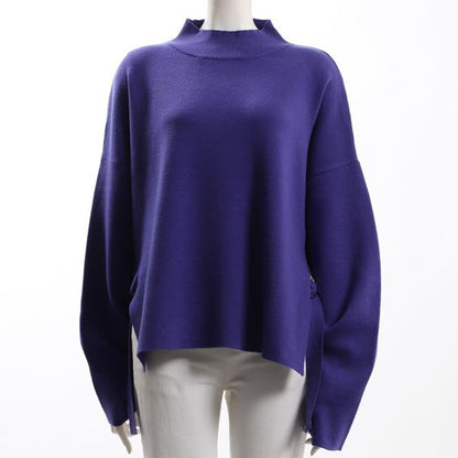 サイドスリットニット