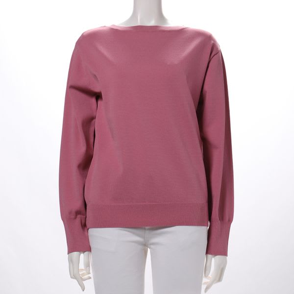 ベーシックボートネックニット