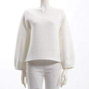 オープンフロントネックカットソー