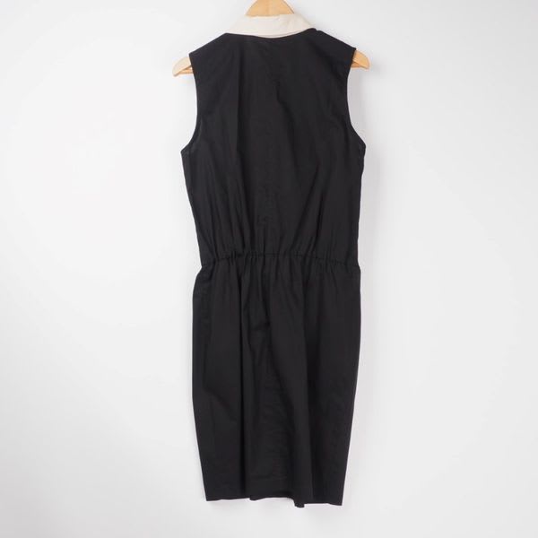 エリ配色タックワンピース