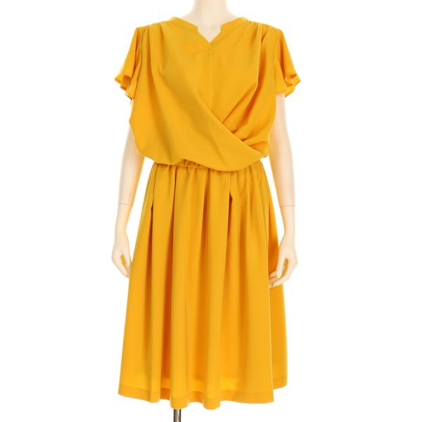 カシュクールデザインエレガントワンピース