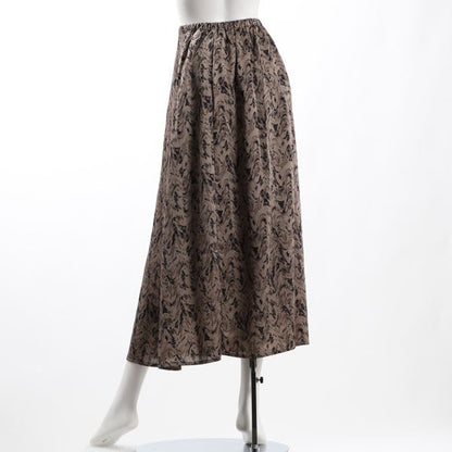 総柄フレアスカート